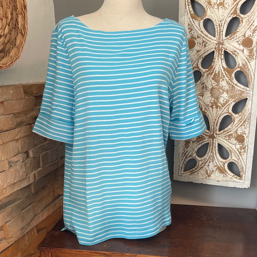 Lauren Ralph Lauren Blue Striped nautical Tunic